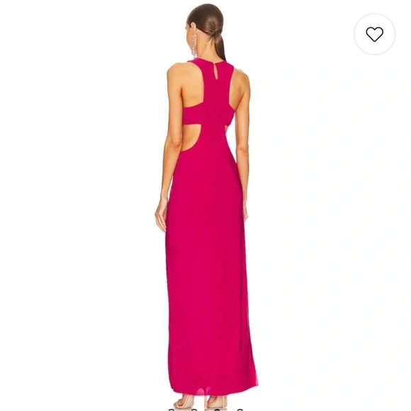 MISA • Los Angeles Women’s Revolve Fuchsia Lyra Cutout Evening Maxi Dress S NWT - Picture 3 of 3